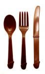 Black Pecker Partyware -Penis Bachelorette Spoons, Forks & Knives 